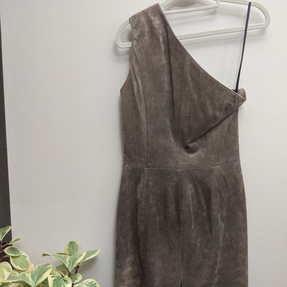 Danier | BNWT One-Shoulder Suede Dress - Picture 2 of 3